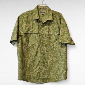 Duluth Trading Vented Hawaiian Camp Shirt Size Large